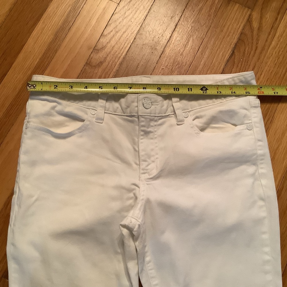 TORY BURCH White Cropped Skinny Jeans - Picture 10 of 12